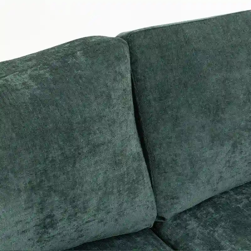 Chenille-Sofa mit Polsterung für drei Personen