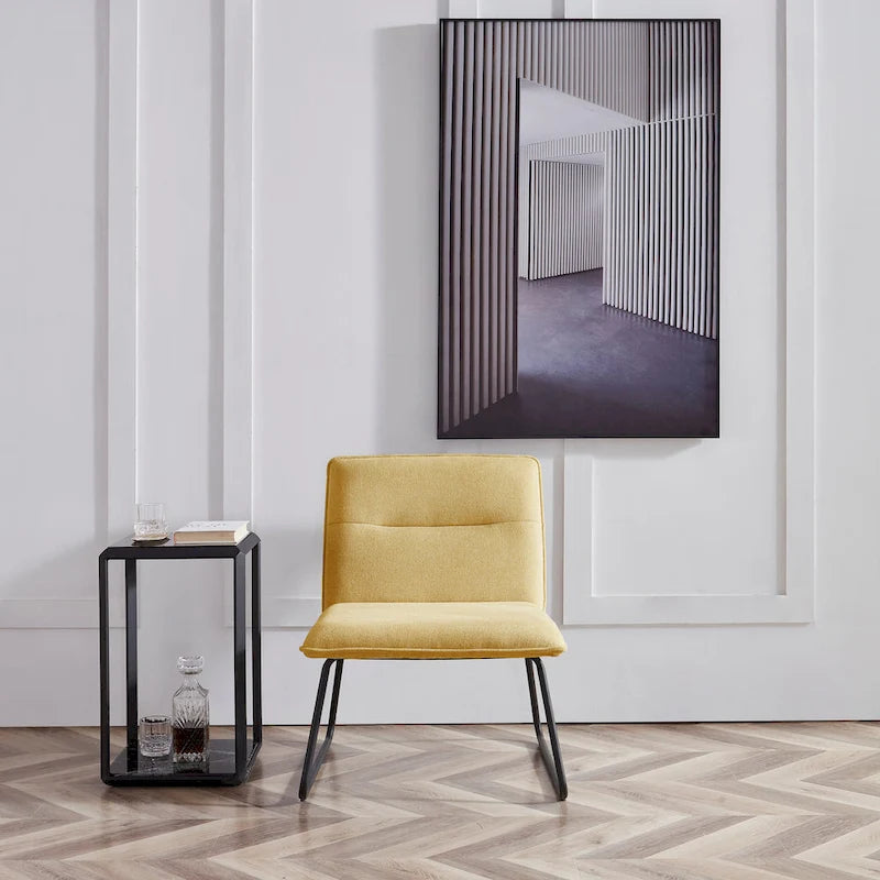 Fabric Lounge Accent Slipper Chair
