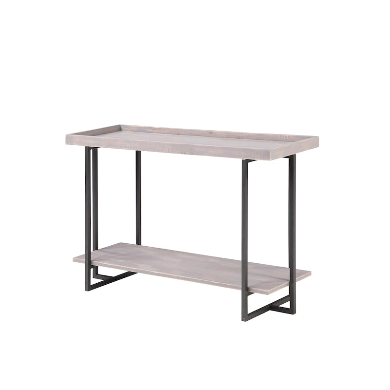 Farmhouse 47-inch Metal 1-Shelf Sofa Table