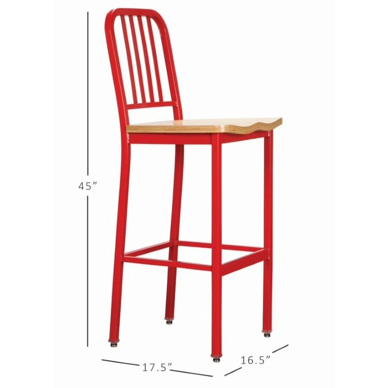 Metal Barstool Set of 2
