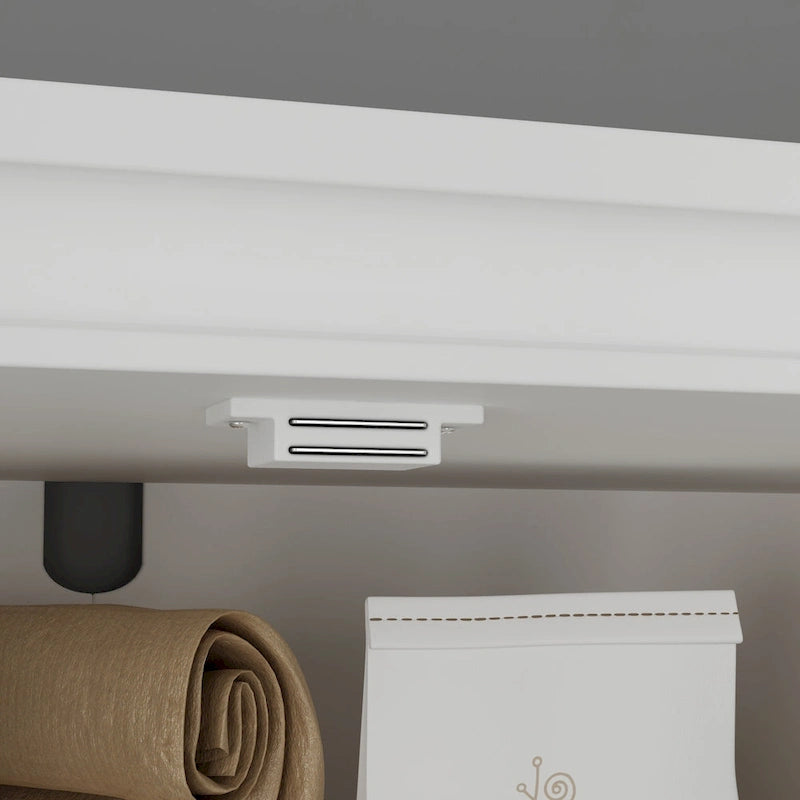 Buffetkast met opzetkast, keukenkast en voorraadkast, wit dressoir