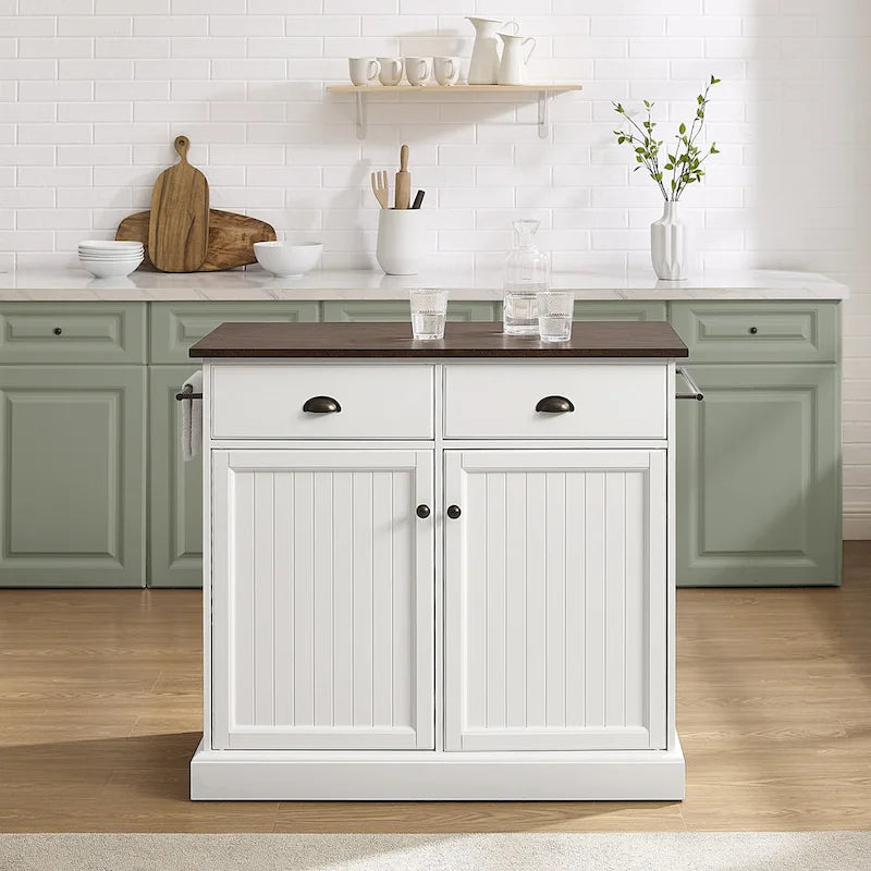 Isola da cucina in stile costiero - 18D x 40W x 36.13H