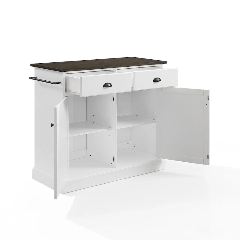Isola da cucina in stile costiero - 18D x 40W x 36.13H