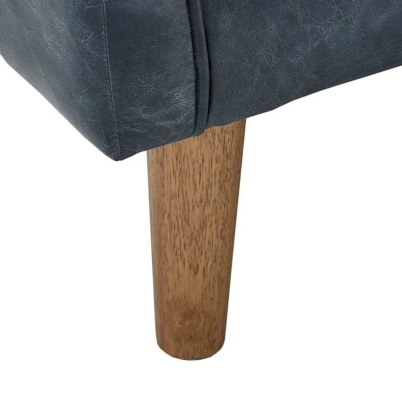 Blue Leather Sofa