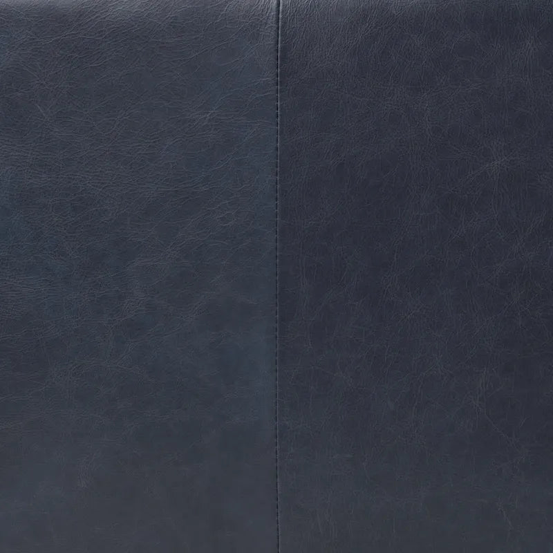 Blue Leather Sofa
