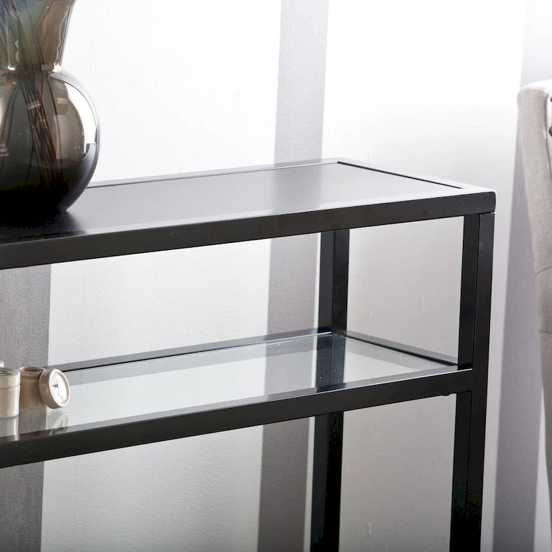Modern 50" Console Table with Glass Shelf