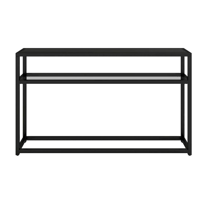 Modern 50" Console Table with Glass Shelf