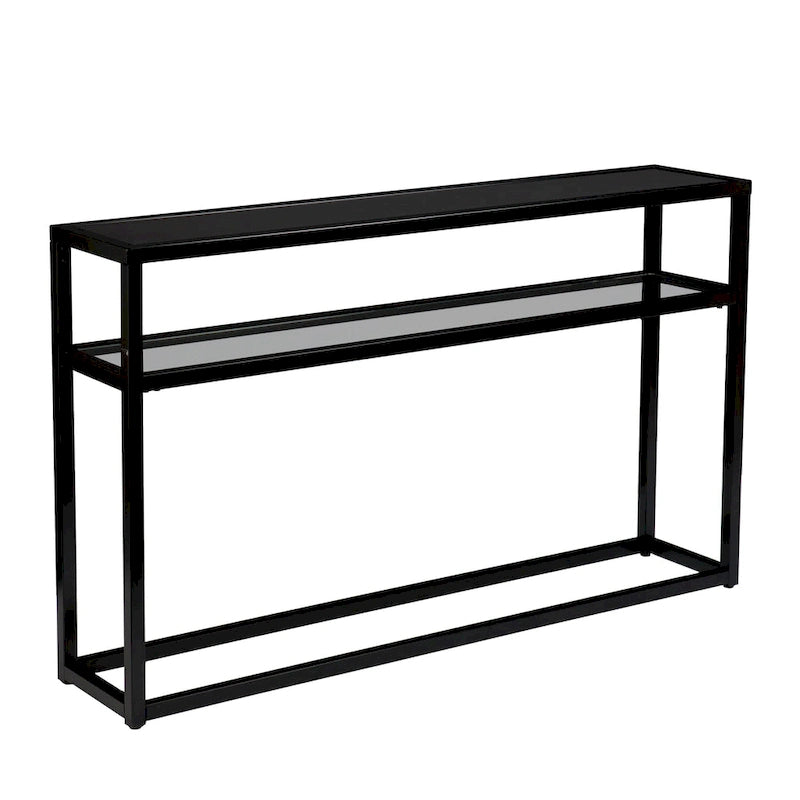 Modern 50" Console Table with Glass Shelf
