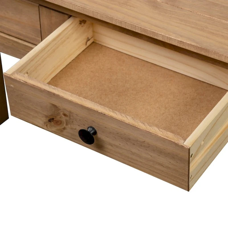 Console Table Entryway Side Table, Solid Pine Wood - 43.3"L x 15.7"W x 28.3"H