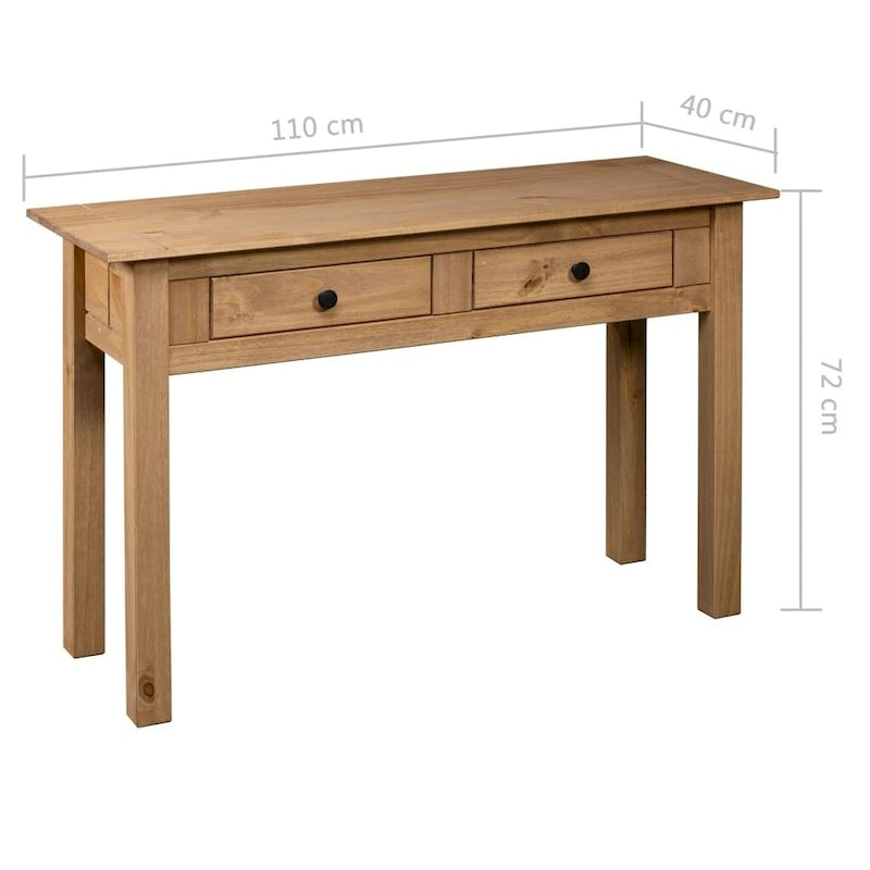Console Table Entryway Side Table, Solid Pine Wood - 43.3"L x 15.7"W x 28.3"H