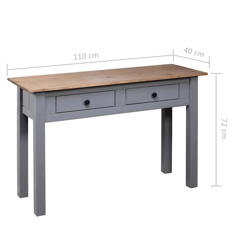 Console Table Entryway Side Table, Solid Pine Wood - 43.3"L x 15.7"W x 28.3"H