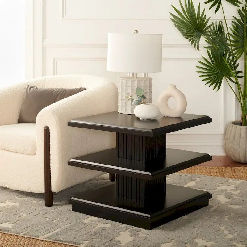 2-Shelf Round Accent Table, 24"W x 24"D x 21"H