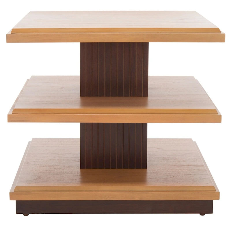2-Shelf Round Accent Table, 24"W x 24"D x 21"H