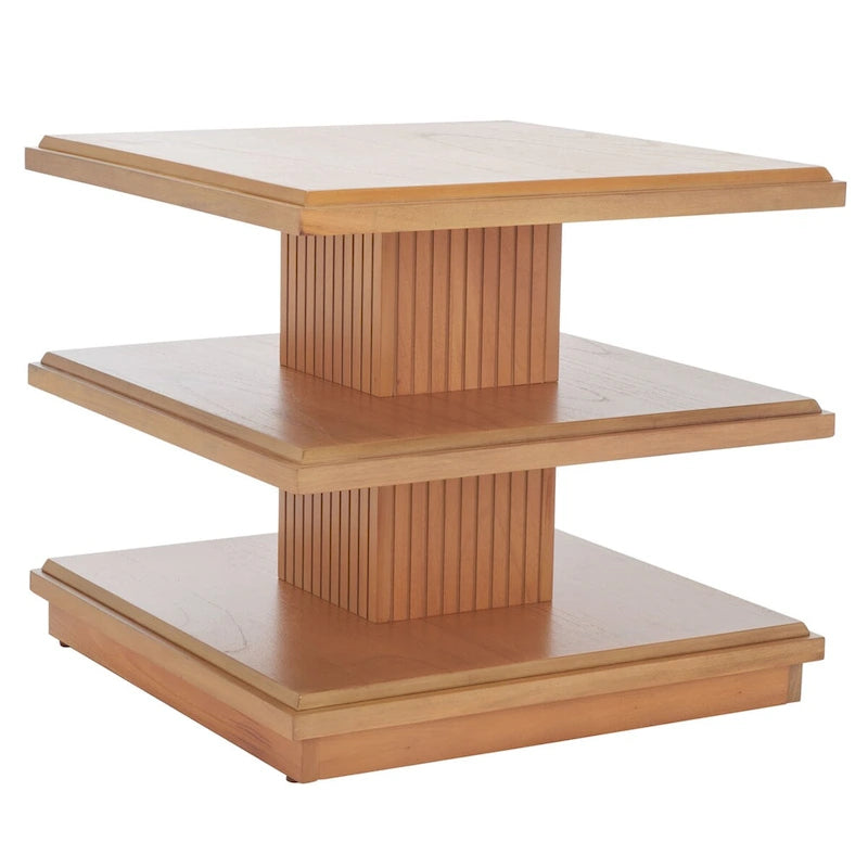 2-Shelf Round Accent Table, 24"W x 24"D x 21"H