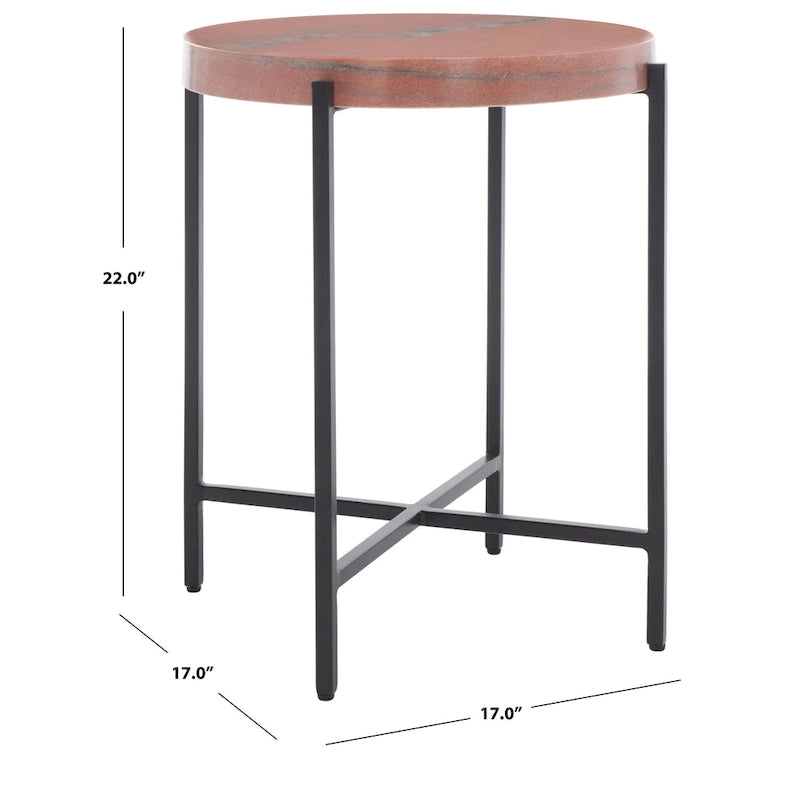 Stone Top Accent Table