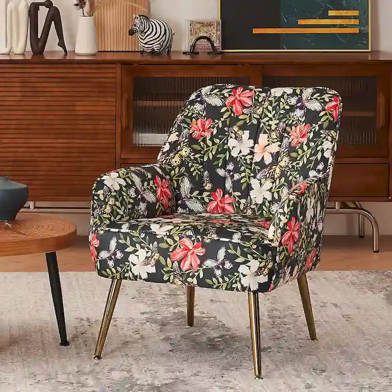 25.2-inch Wide Armrest Modern Accent Chair