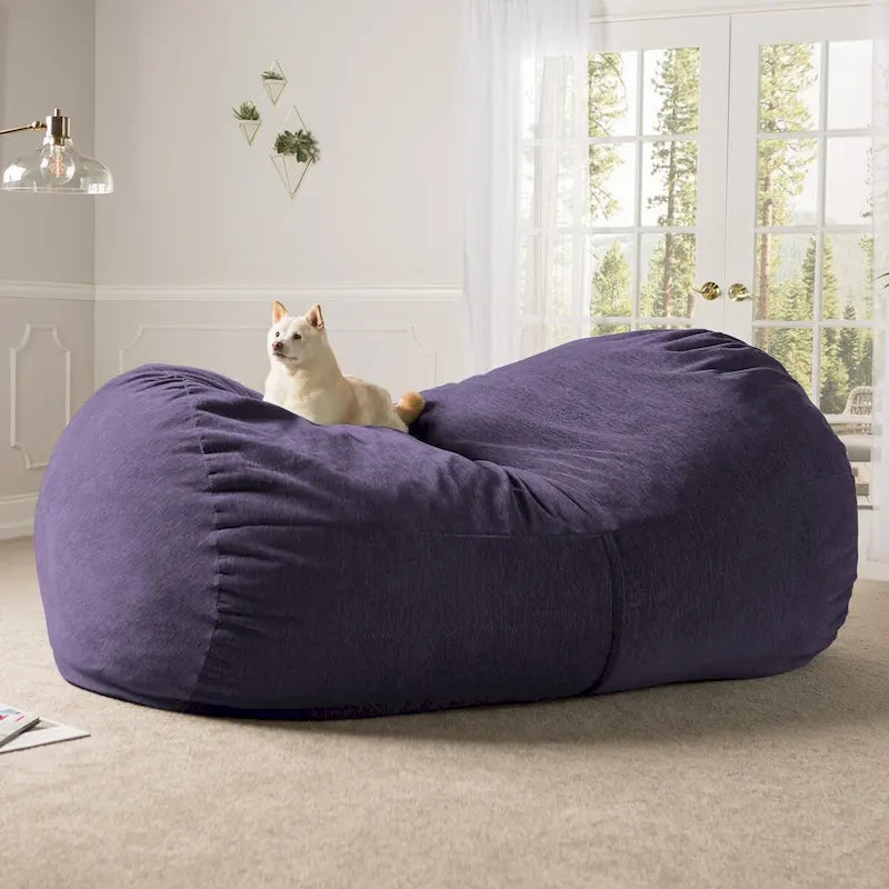 Riesiges Sitzsacksofa für Erwachsene, 7 Fuß - Premium-Chenille