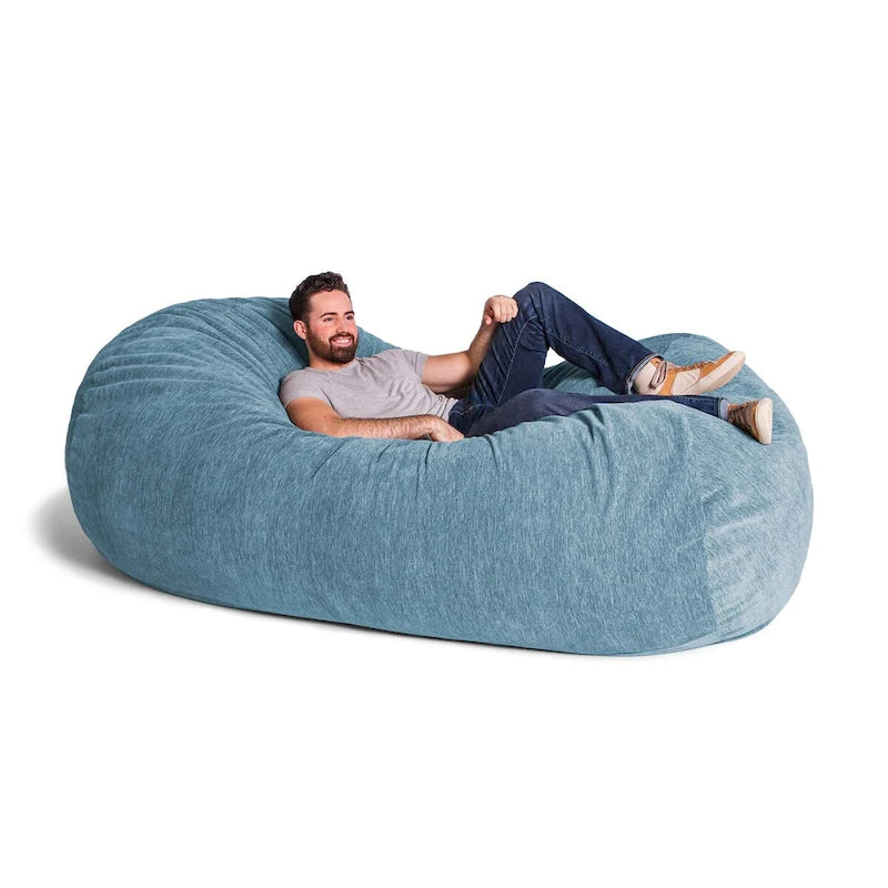 Riesiges Sitzsacksofa für Erwachsene, 7 Fuß - Premium-Chenille