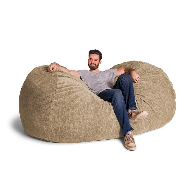 Riesiges Sitzsacksofa für Erwachsene, 7 Fuß - Premium-Chenille