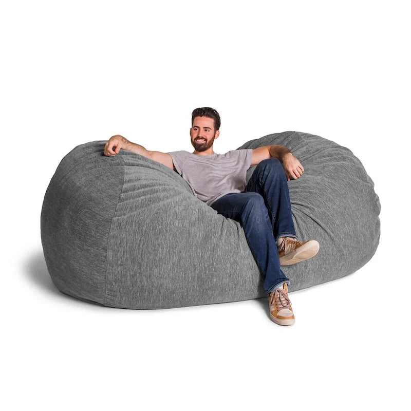 Riesiges Sitzsacksofa für Erwachsene, 7 Fuß - Premium-Chenille