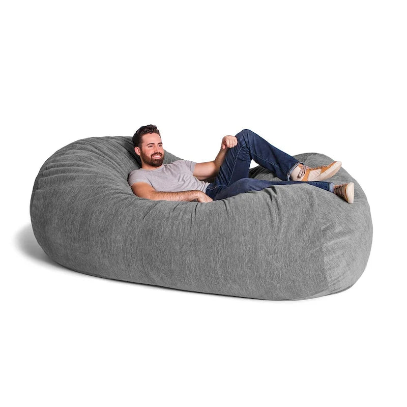 Riesiges Sitzsacksofa für Erwachsene, 7 Fuß - Premium-Chenille