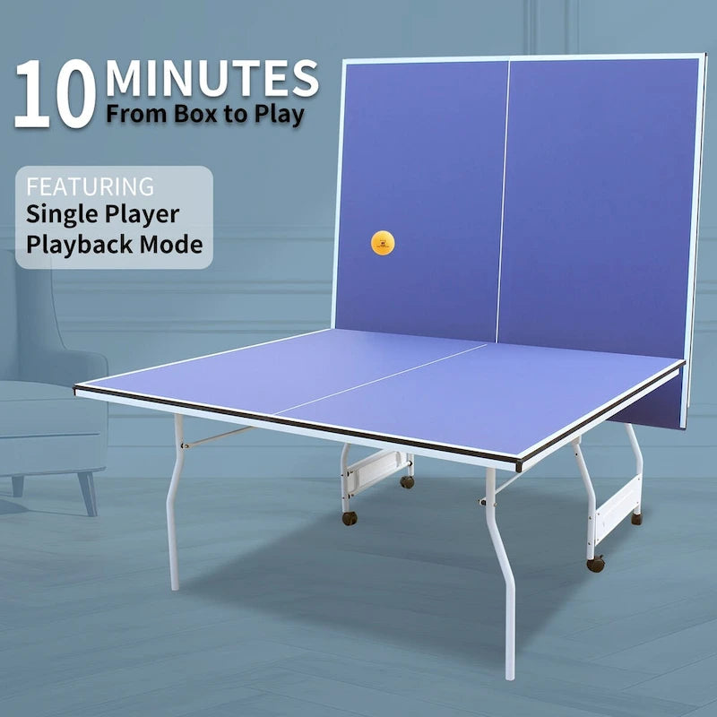 Składany i przenośny zestaw stołu do tenisa stołowego 9 ft, ping-pong