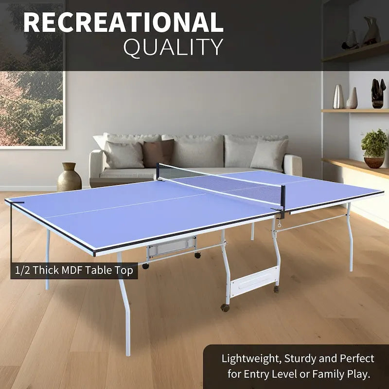 Składany i przenośny zestaw stołu do tenisa stołowego 9 ft, ping-pong